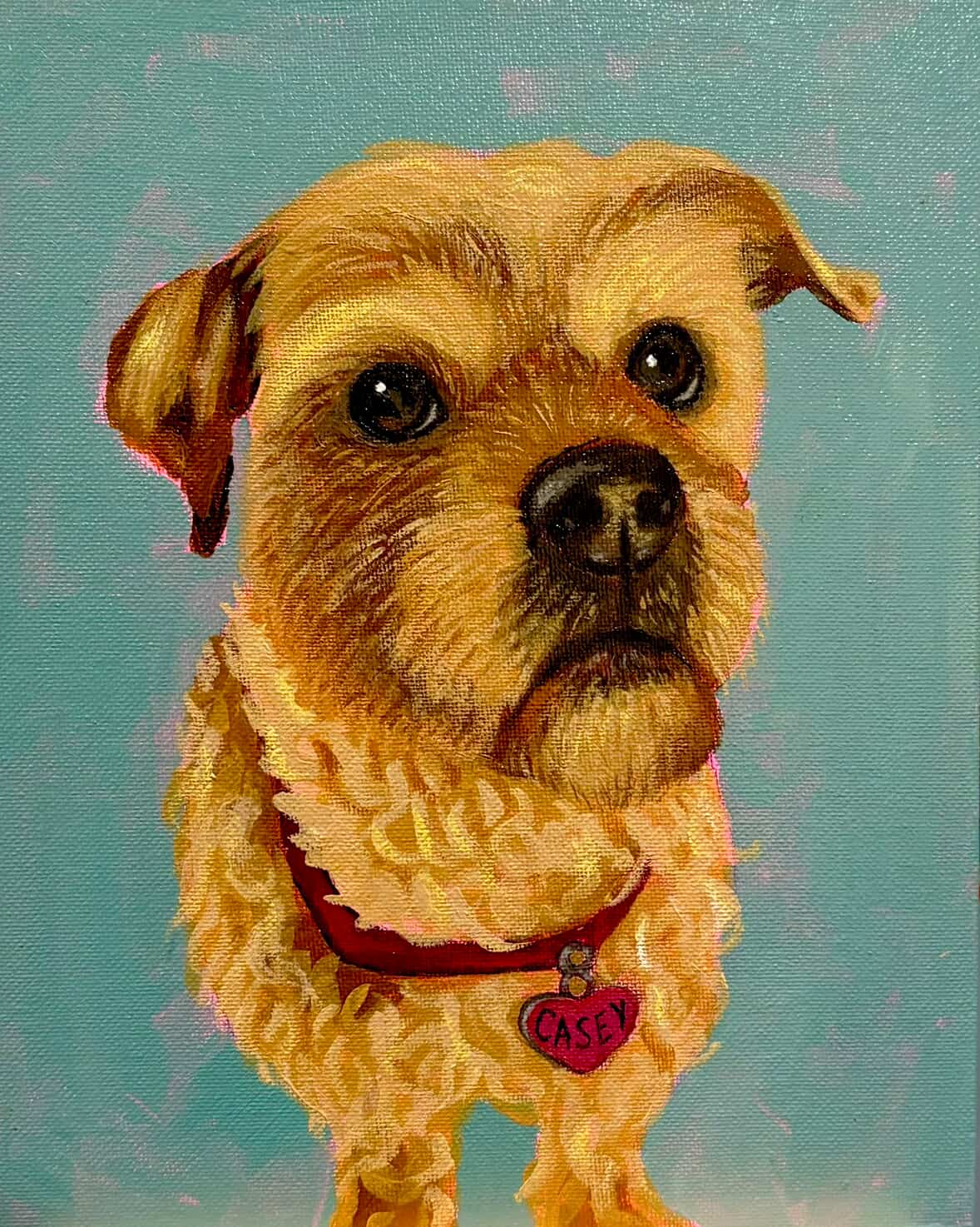 Dog Portrait Commission Example example