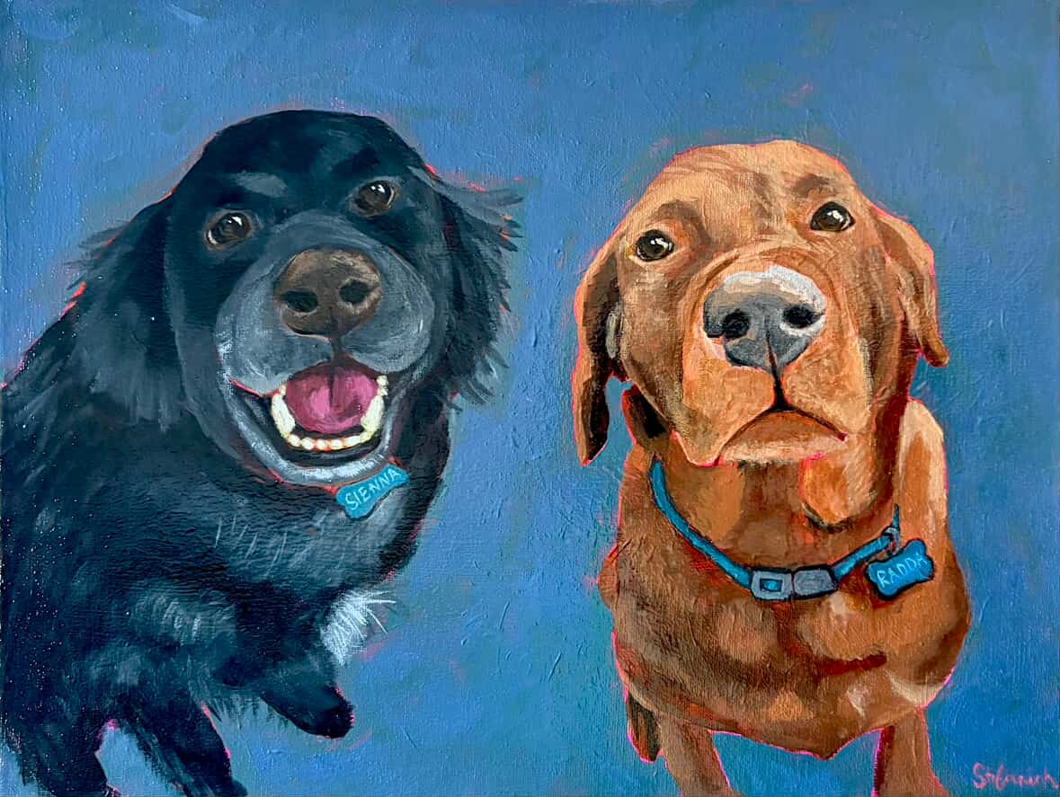 Dog Portrait Commission Example example